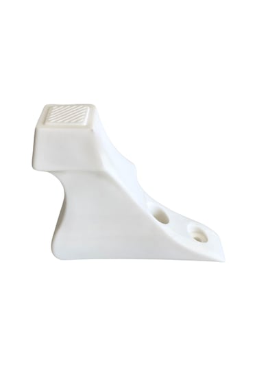 Lükens Beyaz 8cm Plastik Ayak Mobilya Masa Ve Dolap Ayağı 8cm Beyaz 4 Adet Beyaz