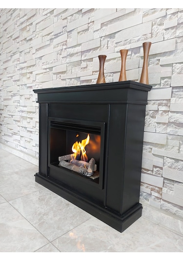Blueflame Classıcal Black Bacasız Şömine