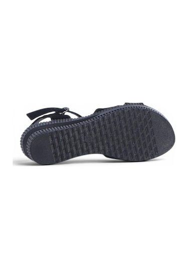 Ayakcenter Byn Ayışığı By34 Süet Siyah Kadın 7 Cm Topuklu Sandalet