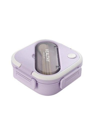 Mor 1300ml Faydalı Gıda Kabı Mikrodalgada Yeniden Kullanılabilir Depolama