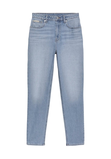 Calvin Klein New Mom Jean Panama Kadın Mavi Kot Pantolon-14793