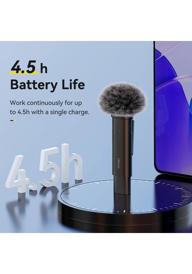 Ulanzi Wm-10 Akıllı Telefon Veya Tabletler İçin Kablosuz Klipsli Mikrofon Type-c - 3328a