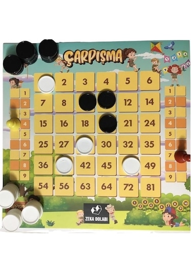 Zeka Dolabı Çarpışma Çarpım Tablosunu Öğreten Oyun