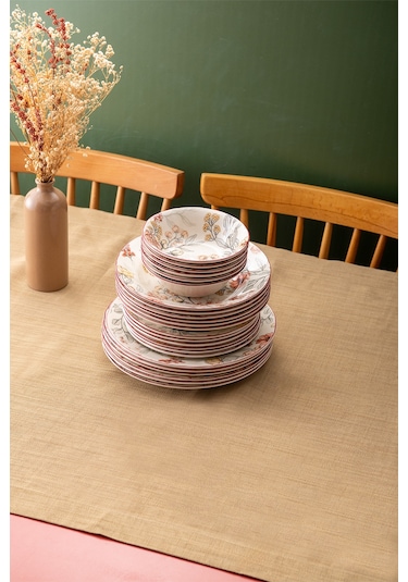 İstanbul Porselen Ayasofya 24 Parça 6 Kişilik Yemek Takımı Çok Renkli