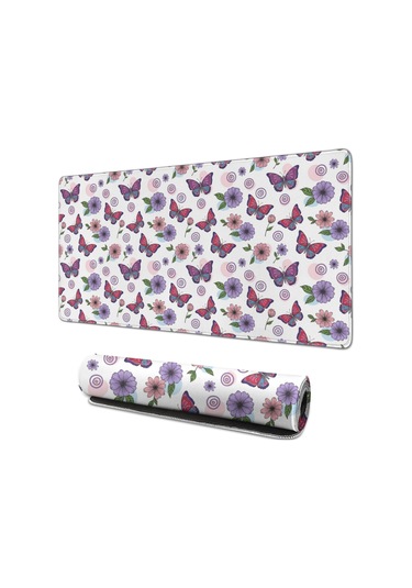 Butterfly Büyük Oyun Mouse Pad 31.5x15.7 Inch,masaüstü, Dizüstü Ve Kablosuz Fare İçin-a10