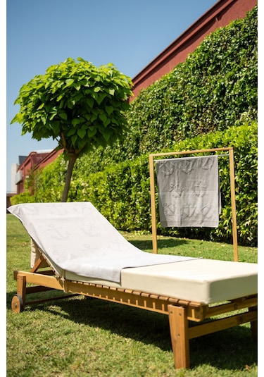 Menderes Home Cotton Collection Bukle Plaj Havlusu Çapa Gri