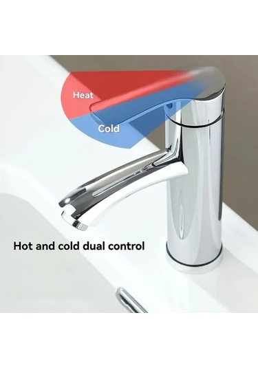 Chuangyinshop 1pc Paslanmaz Çelik Tek Delikli Chrome Kaplama Seramik Vanalı Banyo Bataryası 23 Ve 62 Inch Diğer