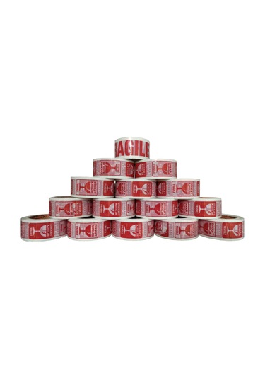 Dikkat Kırılır Fragile Baskılı Koli Bandı 45x100 - 6'lı Paket 6'lı Paket