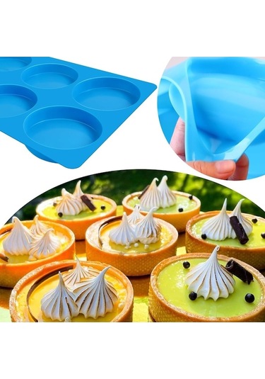 Maoyaya Pişirme İçin 4 İnç Yuvarlak Silikon Kalıp, Yapışmaz Hamburger Çörek Ve Yumurta Tavası Kalıbı Diğer