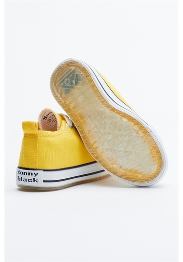 Rahat Kalıp Işıklı Bağcıklı Çocuk Unisex Sarı Spor Ayakkabı Tb998-3 Sarı