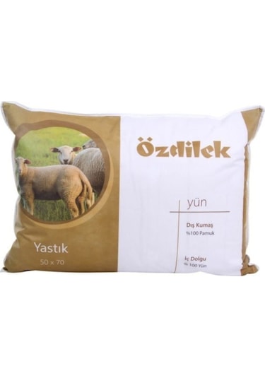 Özdilek Yün Yastık Yumuşak Sağlıklı Rahat 50x70cm