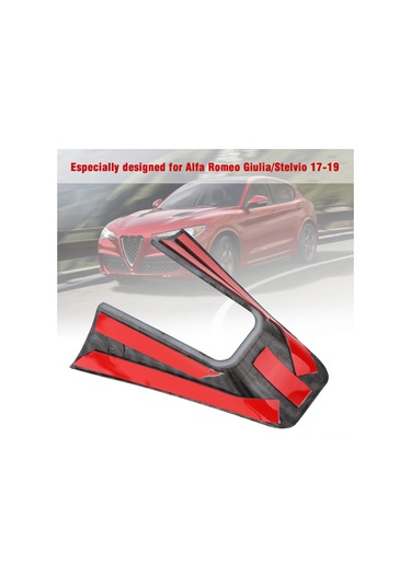 Reedark Alfa Romeo Giulia/stelvio 2017-2019 Sol Sürüş Abs Kuru Karbon Desenli Direksiyon U-çerçevesi Koruyucu Kaplama 1 Adet Diğer