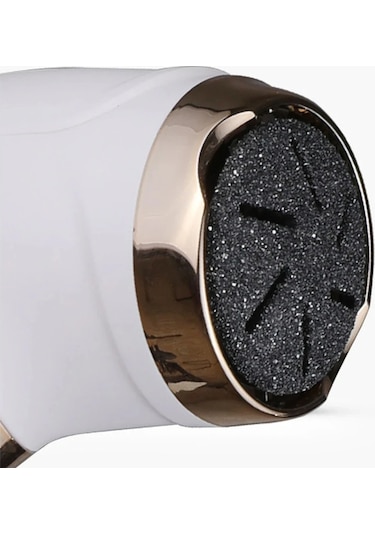 Moveevo Şarj Edilebilir Elektrikli Ayak Törpüsü Pedikür Zımparası Su Geçirmez 2 Hız Ayak Nasırı - Beyaz