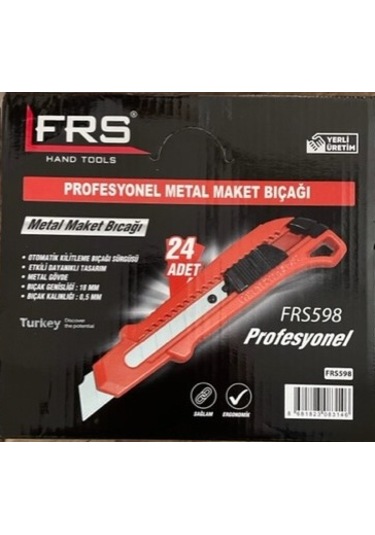 FRS MAKET BIÇAĞI FALÇATA METAL 1 KALİTE BÜYÜK MAKET BIÇAK 24ADET