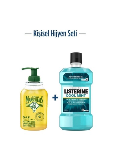 Listerine Cool Mint 500 ML + Le Petit Marseillais Zeytinyağı Sıvı