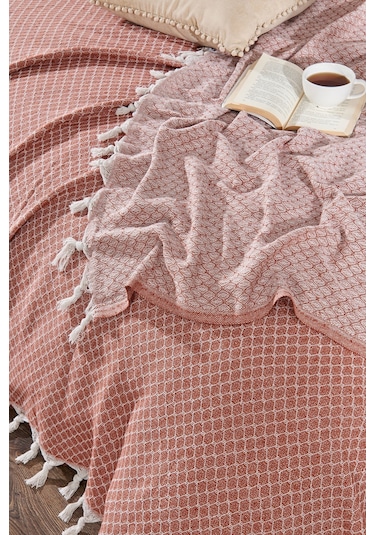 Rebeka Kiremit Alice Model Çift Kişilik Pike 200x230 Bordo