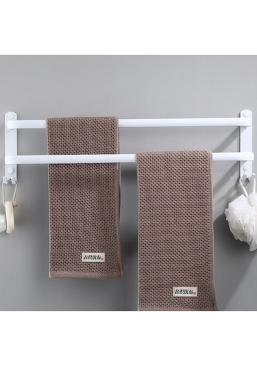 Besthome1 3 Katlı Alüminyum Havlu Rakası - Delme Yok Kurulum, Nem Korozyon Dirençli, Çok Fonksiyonlu Halka Asma Beyaz Beyaz