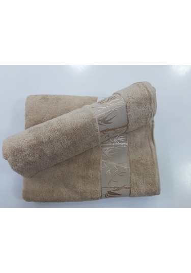 Romans Bambu 2Li Banyo Havlu Takımı Cappuccino