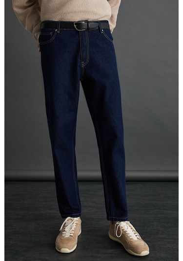 AZURHA  Erkek Denim Koyu Mavi Pantolon