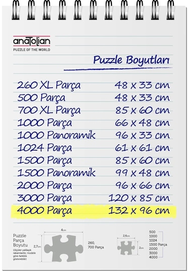 Anatolian 4000 Parçalık Puzzle - Su Değirmeni 5208