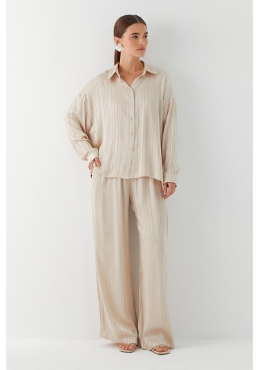 Dökümlü Oversize Takım Taş Taş