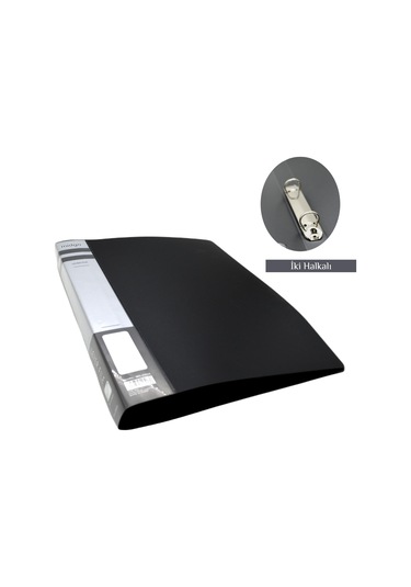 Gen-of A4 2 Halkalı Dosya Siyah 2,5 Cm Siyah