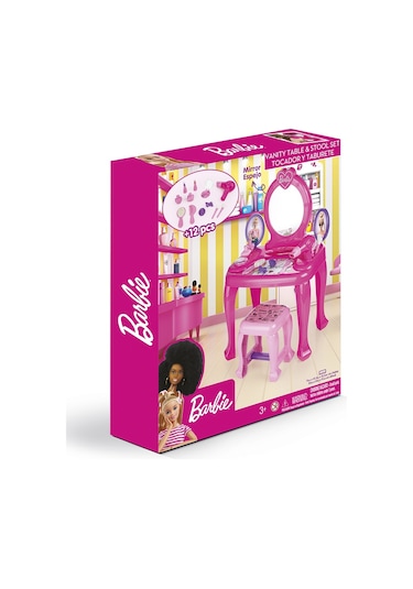 Dolu 1609 Barbie Ayaklı Makyaj Masası ve Sandalye Seti