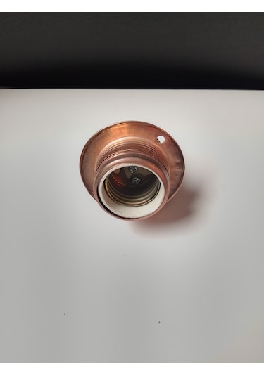 Orgun Dekoratif E27 Rondelalı Bakır Metal Duy 10'lu