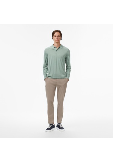 Nautica Erkek Yeşil Classic Fit Polo Yaka T-shirt Düz K57019t Yeşil