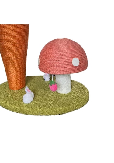 Suntek Havuç Kedi Tırmalama Direği Eziyet Pençeleri Mantar-40x30x40cm