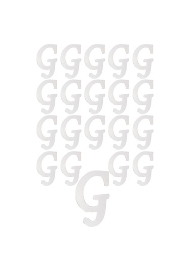 Kına Atölyesi 20 Ad Karışık Pleksi Harfleri 4Cm Gümüş