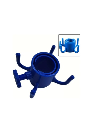 Willowhaven 4 Adet Mavi Çok Amaçlı Plaj Şemsiyesi Kancası - Ayarlanabilir 4 Pençe Askı