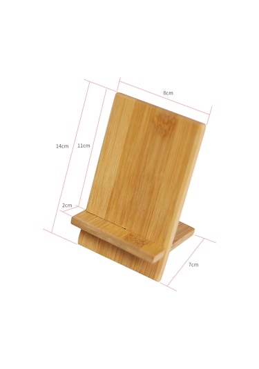 Kangvka Ahşap Masaüstü Telefon Tutucu - 4-8 İnç Telefonlar İçin, Video İzleme Ve Konferanslar İçin Sabit Tutma, Taşınabilir Ve Kolay Montaj, Doğal Malzeme Diğer