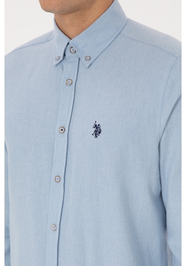 U.s. Polo Assn. Erkek Açık Mavi Gömlek Basic 50316721-vr003 Acık Mavı