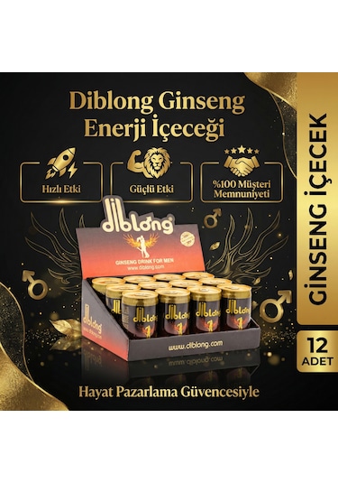 Diblong Ginseng Performans Enerji İçeceği - 12 Adet Gizli Gönderim