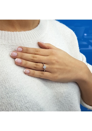 Lova 0,80 Karat Tektaş Görünümlü Pırlanta Yüzük - 1020298