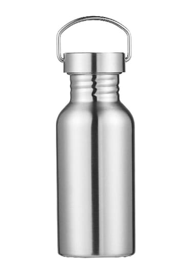 Suntek Paslanmaz Çelik Spor Su Şişesi Bisiklet Yürüyüş 500 ML Gri