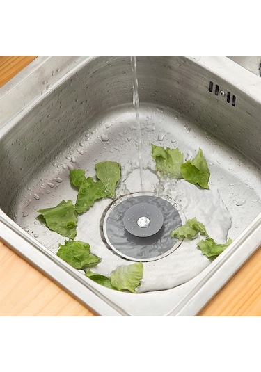 2 Kademeli  Dokunmatik Lavabo Tıkacı Silikon Lavabo Gider Tıpası Çok Renkli