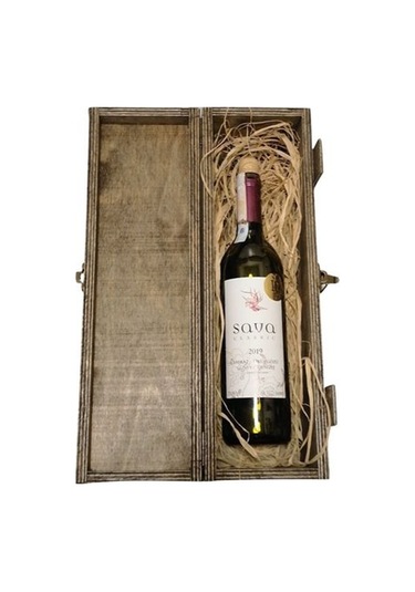 Ahşap Şarap Şişesi Sunum Ve Hediye Kutusu