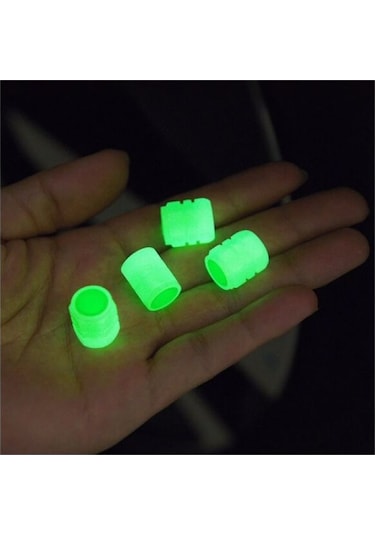 Fosforlu Sibop Kapağı Seti 4 Adet Sibop Kapağı Seti Yeşil