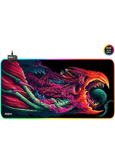 Digipod Rgb Gaming Mousepad Oyuncu Mouse Pad 90X40 Xxl Büyük Oyun