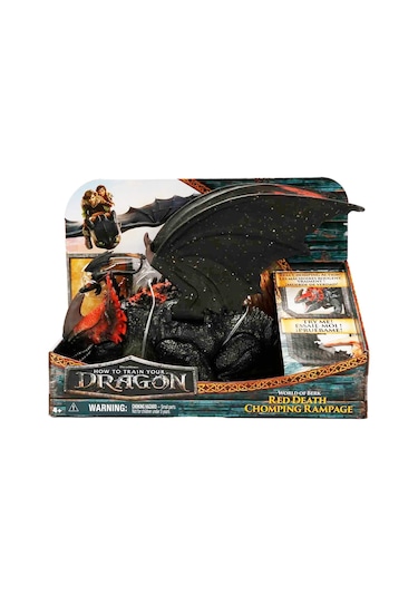 Ejderhanı Nasıl Eğitirsin Red Death Çiğneme Saldırısı Ejderha Figürü 28 Cm Hareketli Ejderha Oyunc Ejderhanı Nasıl Eğitirsin
