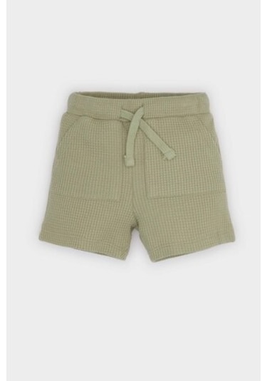 DeFacto Erkek Bebek Beli Lastikli Waffle Şort C2221A525SMKH271 Haki DeFacto Erkek Bebek Beli Lastikli Waffle Şort C2221A525SMKH271 Haki