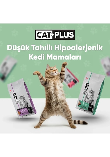 CatPlus Tavuklu ve Hamsili Kısırlaştırılmış Yetişkin Kedi Maması 15 KG