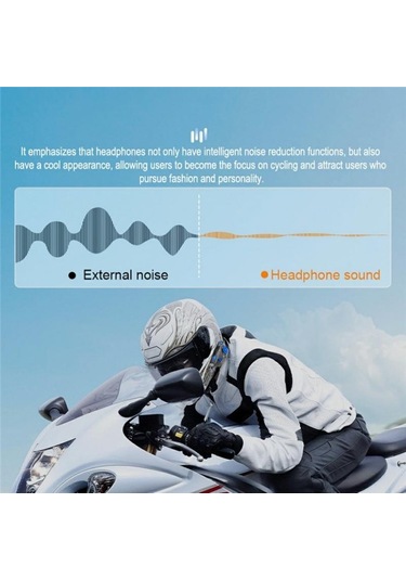 Jyd-c68 Motosiklet Sürücüleri Kask Eller Serbest Kablosuz Bluetooth Müzik Kulaklığı