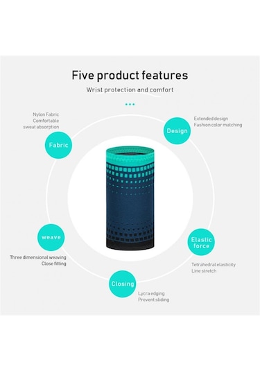 Tek Boyut-spor Bilek Koruyucu Örme Basınç Güçlendirici Bilek Koruyucu Basketbol Voleybol Fitness Ağırlık Kaldırma Bilek Desteği-gri Gri