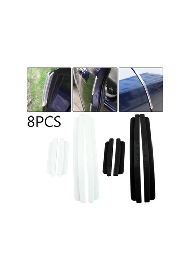 Araba Otomobil Parçaları Koruma Tampon Kapak Koruyucu Kapı Kalıplama Trim Şerit Kenar 8 Adet Oto Evrensel Şeffaf