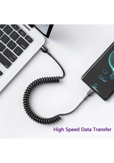 Oldfriend 66w 5a Usb Type-c Hızlı Şarj Kablosu Samsung Uyumlu S23 S21 Xiaomi 13 Huawei Oppo Android Telefon Aksesuarları Beyaz 1m