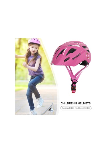 Çocuk Bisiklet Kaskı Hafif Kaykay Denge Bisikleti Nefes Alabilen Pembe