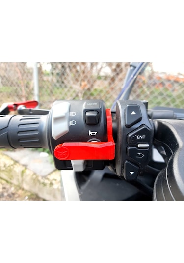 Cfmoto 250sr - 250nk Uyumlu Korna Basma Aparatı Renk:kırmızı